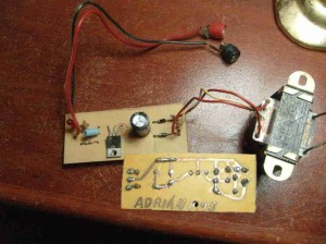 Fuente regulada de 9V. Una de las primeras cosas que construí